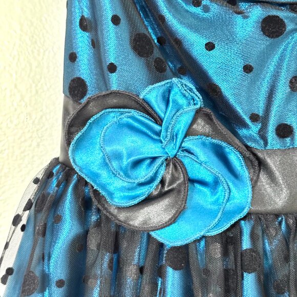 Vtg Y2K Gunne Sax Jessica McClintock Strapless Dress Polkadot Cupcake HOCO Prom - Picture 4 of 16